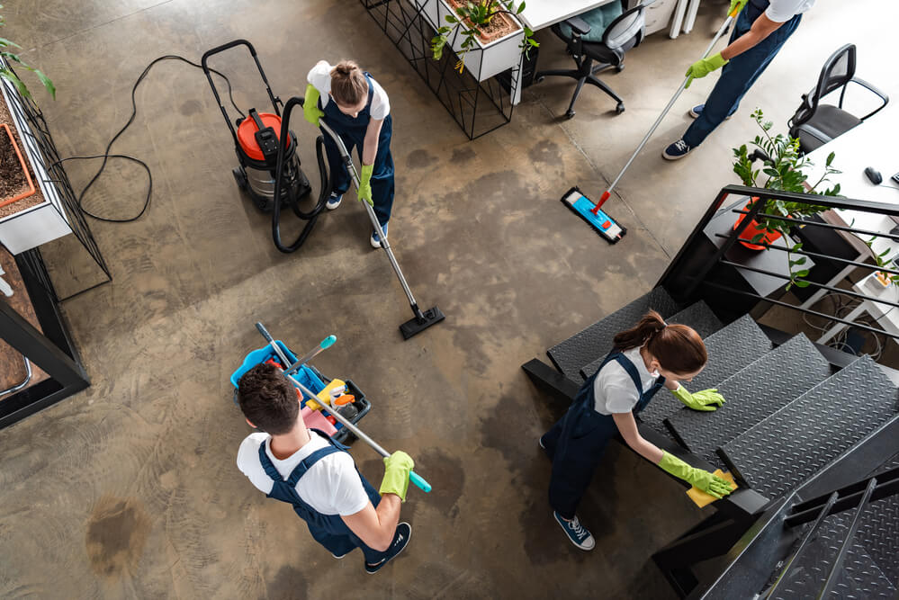 Cleaning an office in Waterloo